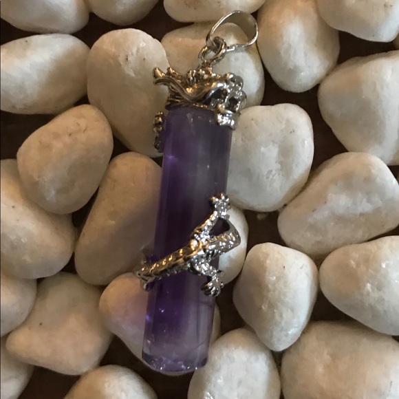 🔮SALE! AMETHYST DRAGON NECKLACE PENDANT - ONLY 5 AVAILABLE AS OF NOW! - Picture 5 of 7
